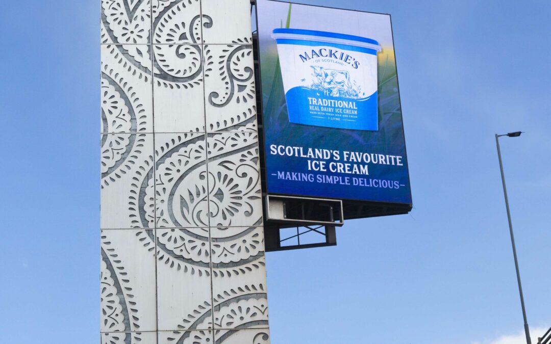 Mackie’s large format OOH in Scotland