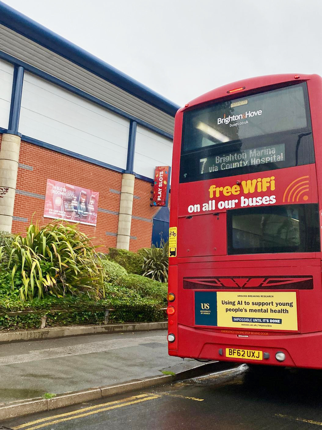 University of Sussex Bus rear